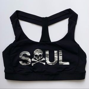 LULULEMON x SOULCYCLE Sports Bra Black SKULL - Size 6